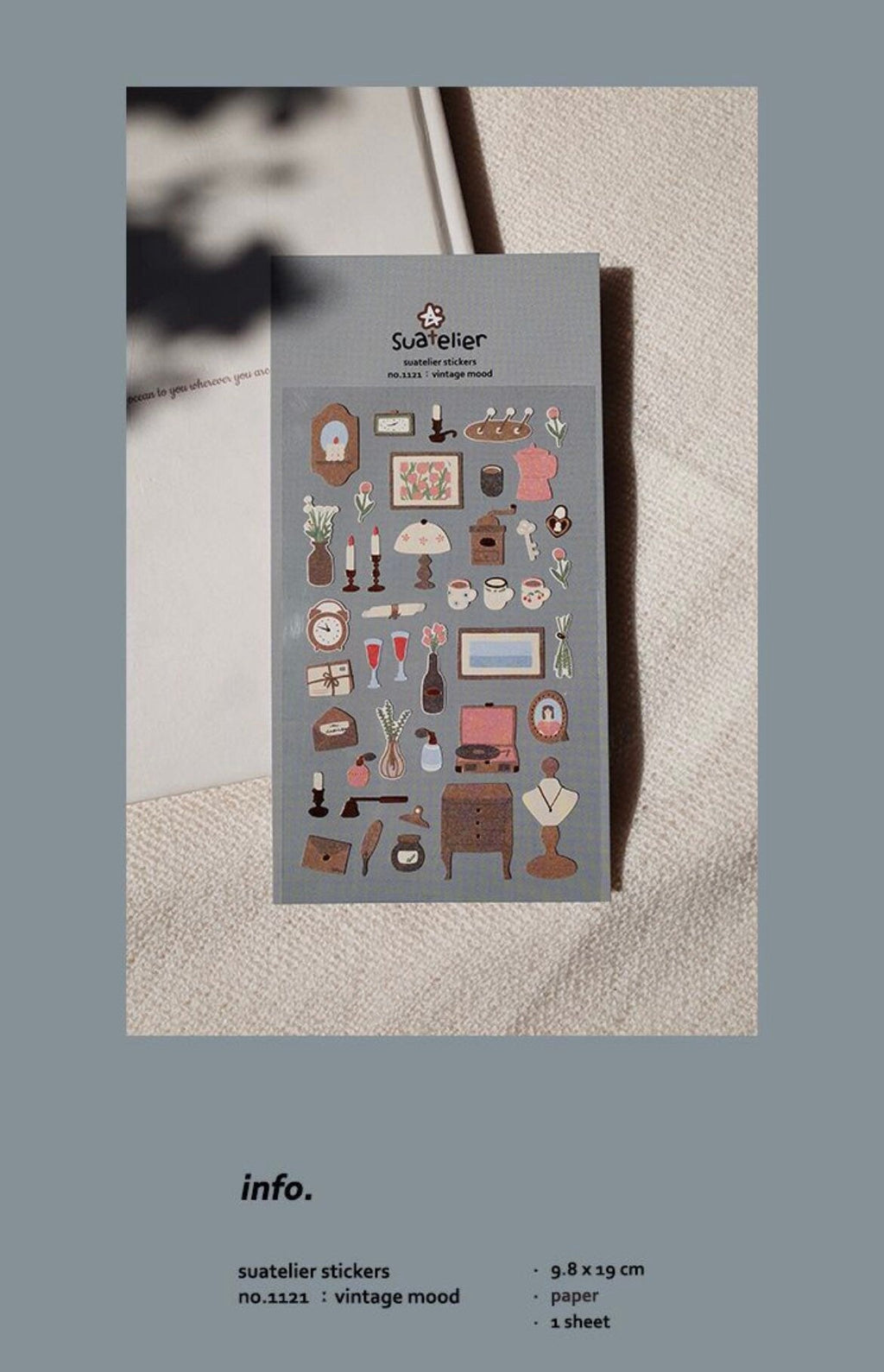Vintage Mood Decorative Stickers by Suatelier – Aesthetic Journaling