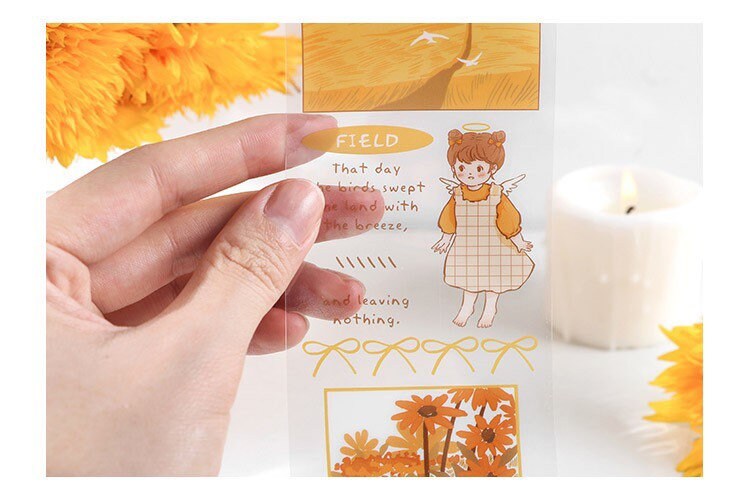 LuLuFun Studio Kawaii Girl Washi Tape – Japanese Decorative Stickers