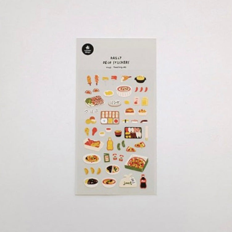 Suatelier Food Trip #6 Korean Decorative Stickers for Journaling