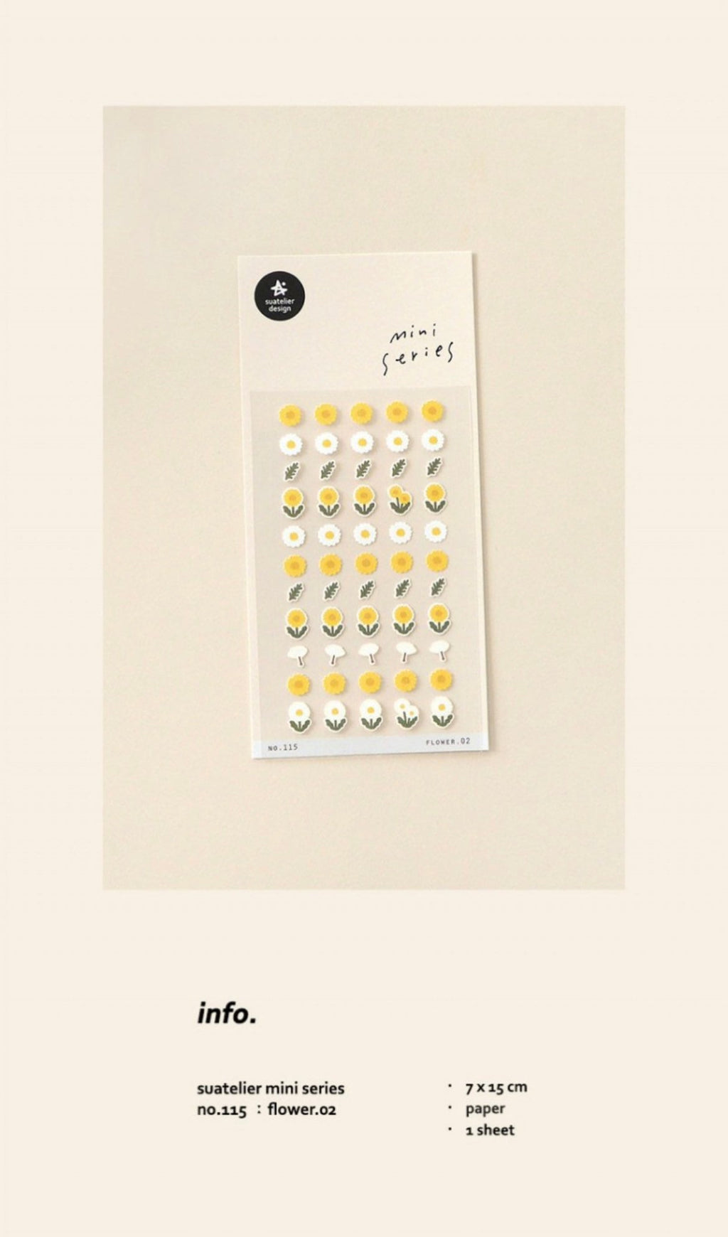 Suatelier Flower.02 Floral Stickers for Journaling by LuLuFun Studio