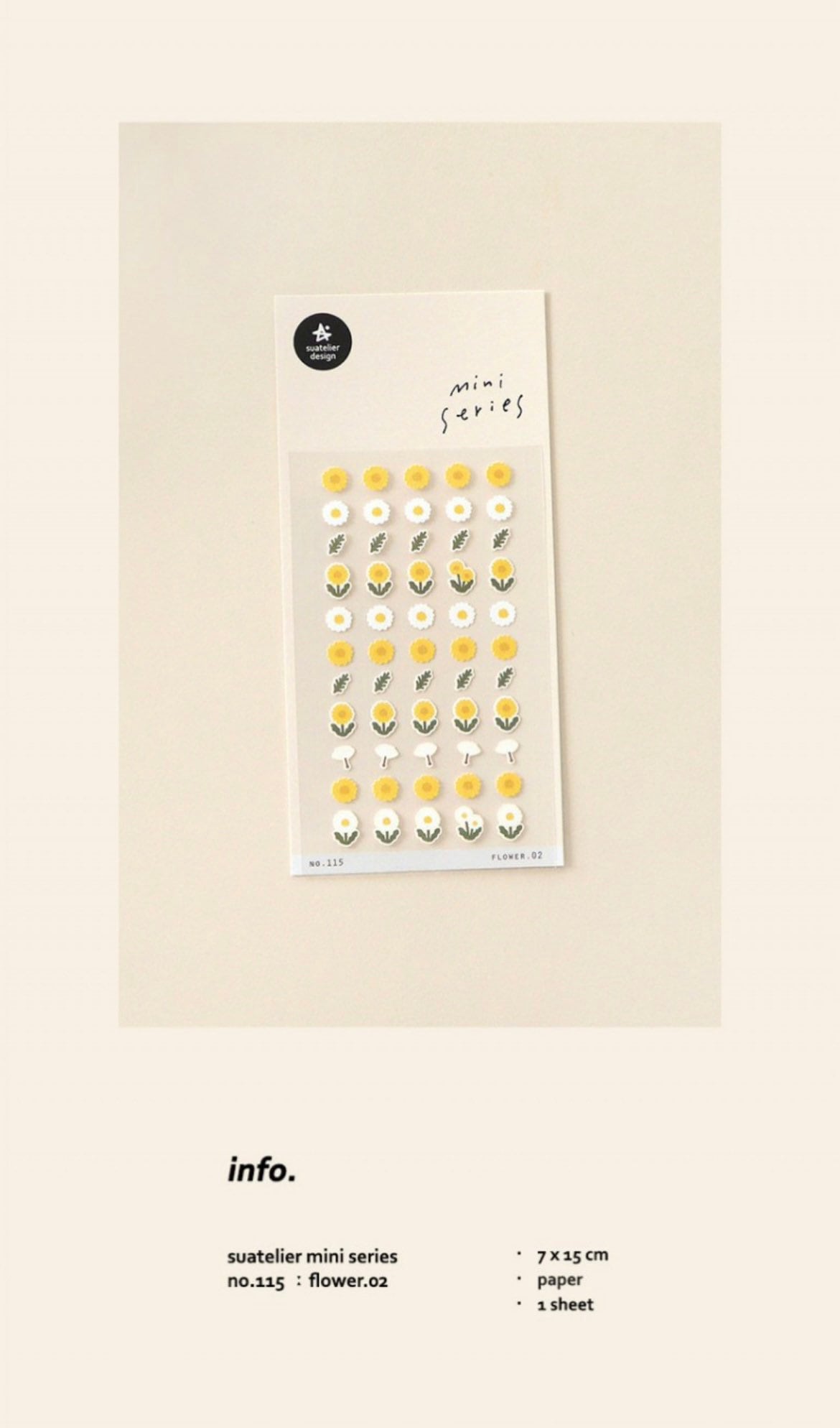 Suatelier Flower.02 Floral Stickers for Journaling by LuLuFun Studio