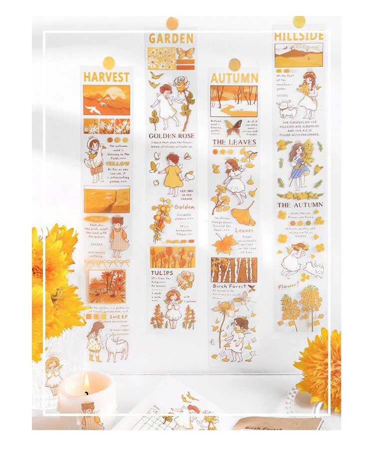LuLuFun Studio Kawaii Girl Washi Tape – Japanese Decorative Stickers