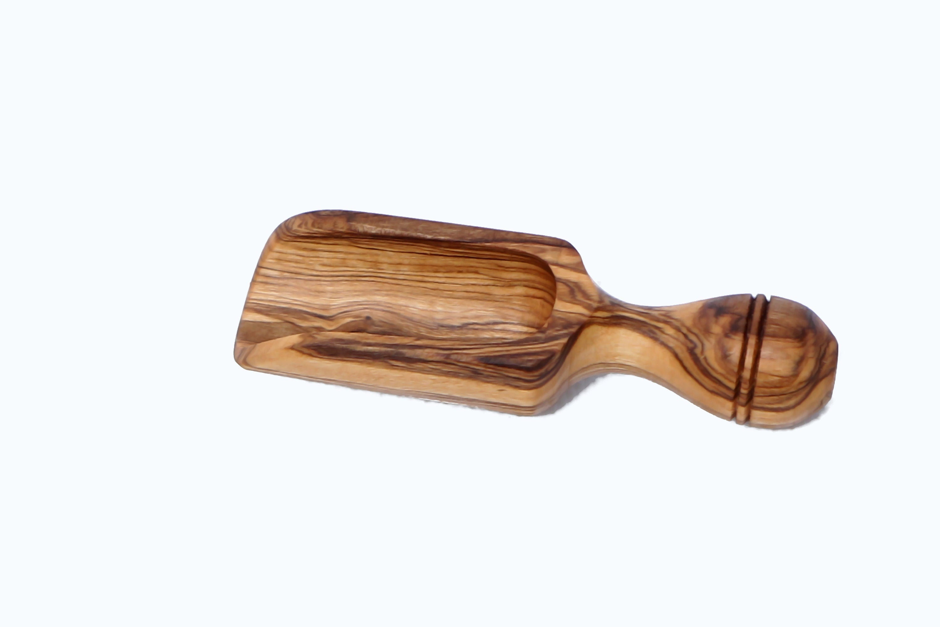 Set of olive wood Apple and pear shaped sugar bowls with spice scoops, spice bowls,   handmade, natural, gift