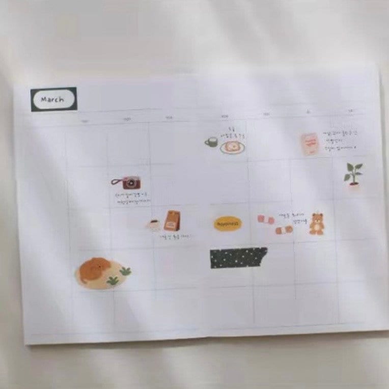 Suatelier Small Happiness Decorative Stickers for Journaling - 1 Sheet