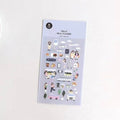 Suatelier Vlog Trip Travel Sticker Sheet for Journaling and Scrapbooks