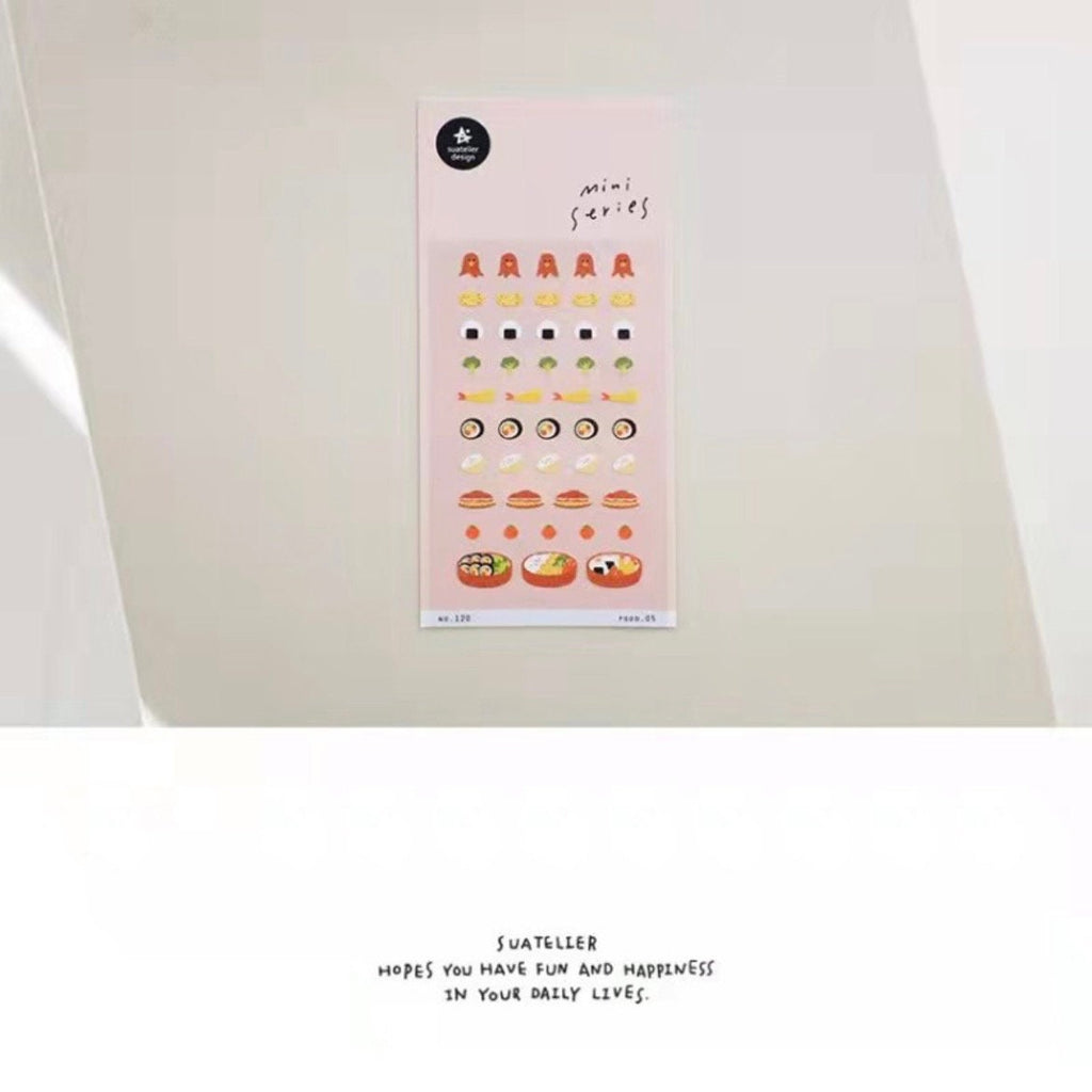 Suatelier Food.05 Decorative Food Stickers for Journaling - 1 Sheet