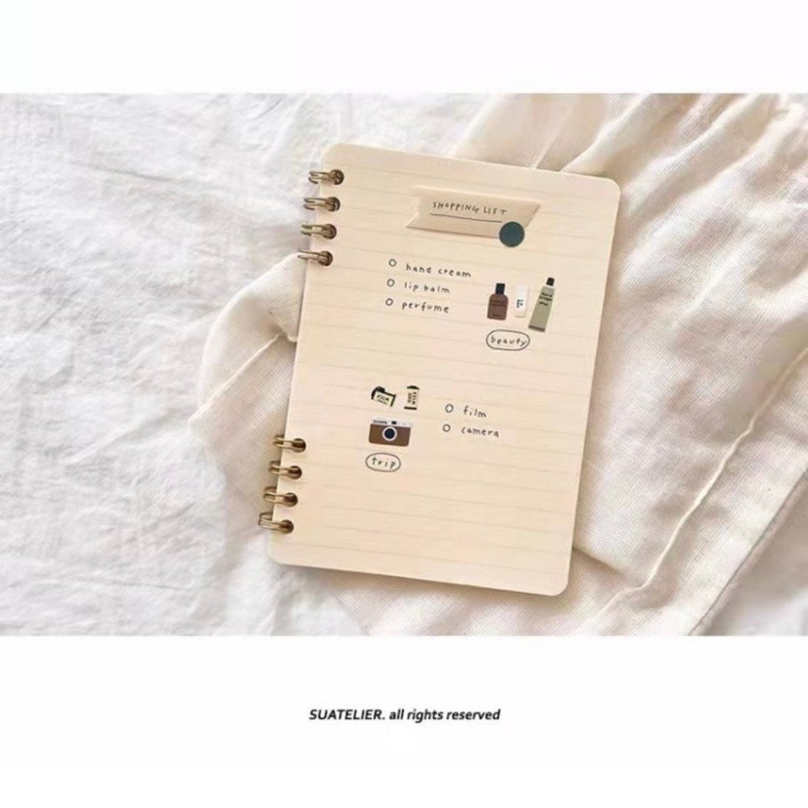 Suatelier In My Bag Decorative Planner Stickers for Journaling – 1 Sheet