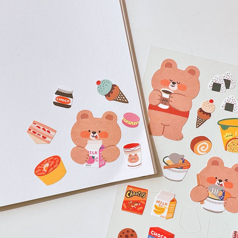 LuLuFun Studio Bonito Convenience Store Decorative Sticker Sheet