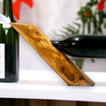 Olive Wood Round Bottle Holder 1 Hole, wine bottle holder, bar accessories, wine lovers, gift