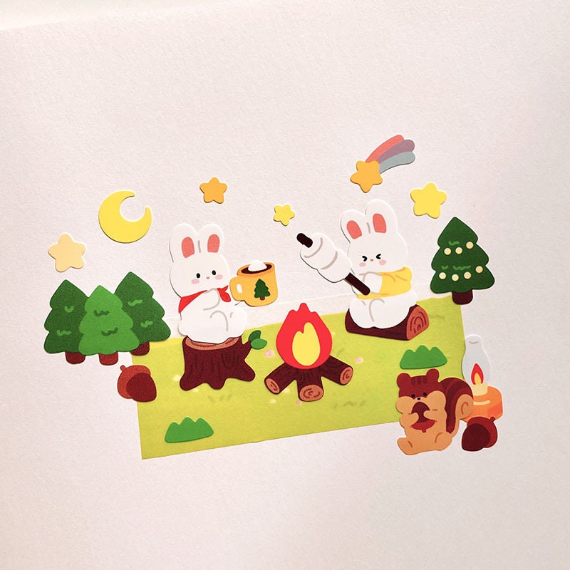 Camping Stickers by LuLuFun Studio – Bonito Nature Journaling Decals
