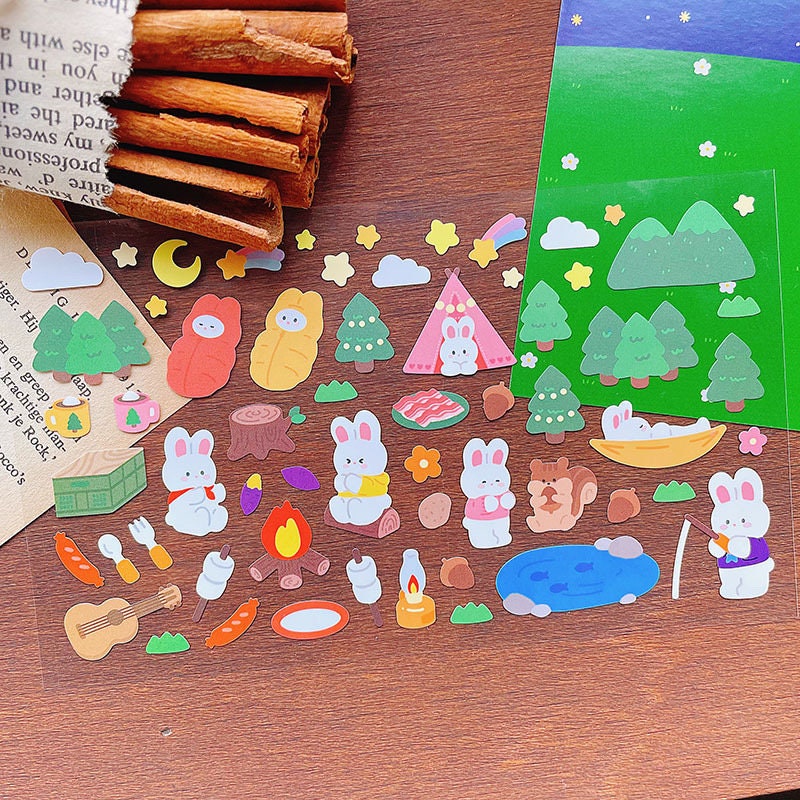 Camping Stickers by LuLuFun Studio – Bonito Nature Journaling Decals