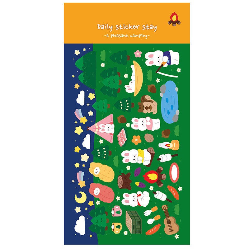 Camping Stickers by LuLuFun Studio – Bonito Nature Journaling Decals