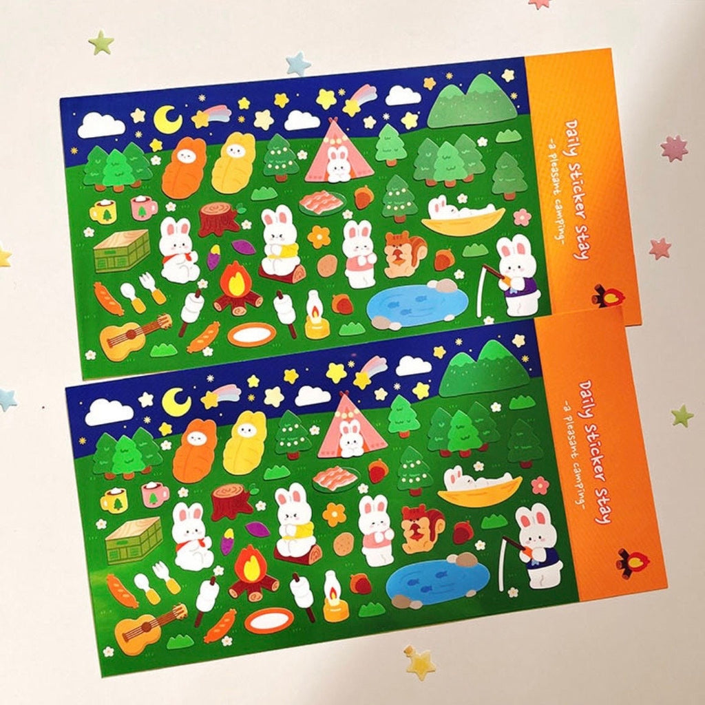 Camping Stickers by LuLuFun Studio – Bonito Nature Journaling Decals