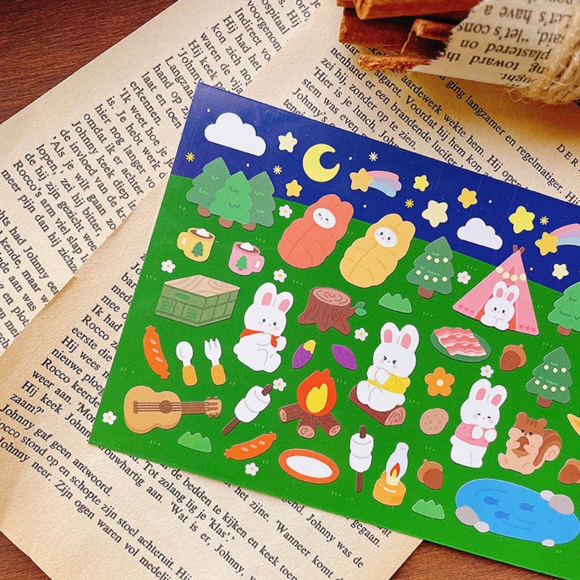 Camping Stickers by LuLuFun Studio – Bonito Nature Journaling Decals