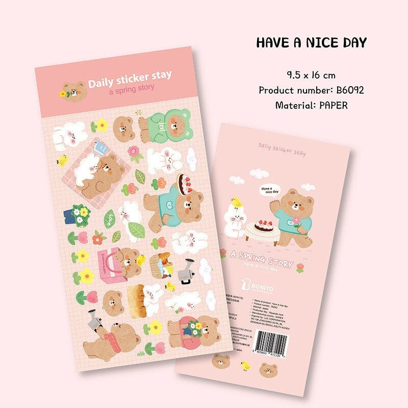 LuLuFun Studio Bonito Decorative Stickers for Journaling and Planners