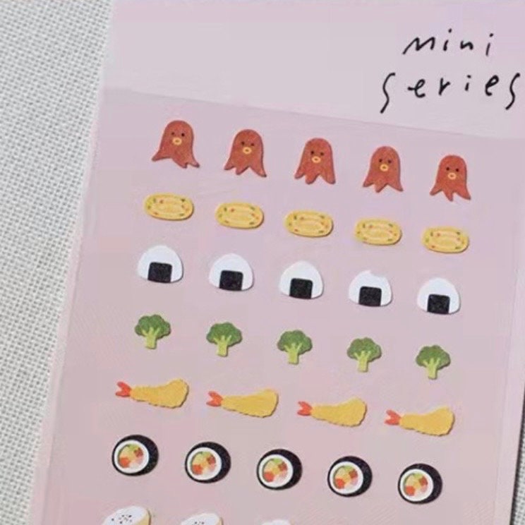 Suatelier Food.05 Decorative Food Stickers for Journaling - 1 Sheet