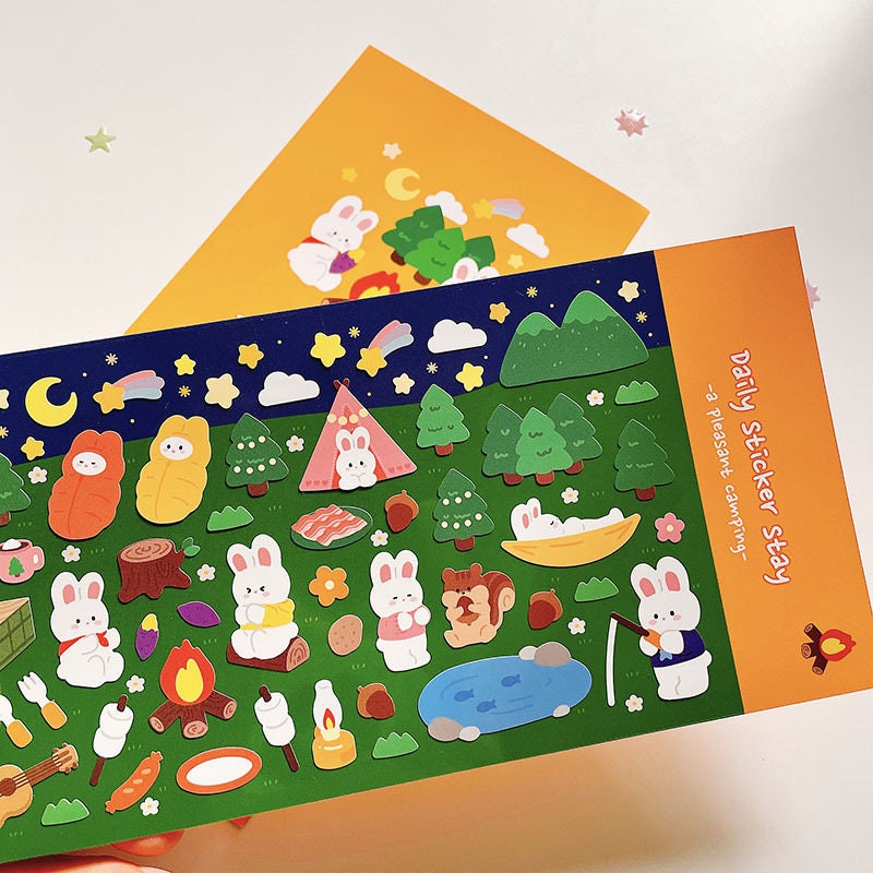 Camping Stickers by LuLuFun Studio – Bonito Nature Journaling Decals