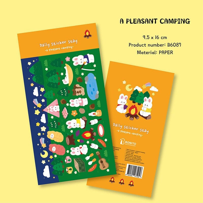 Camping Stickers by LuLuFun Studio – Bonito Nature Journaling Decals