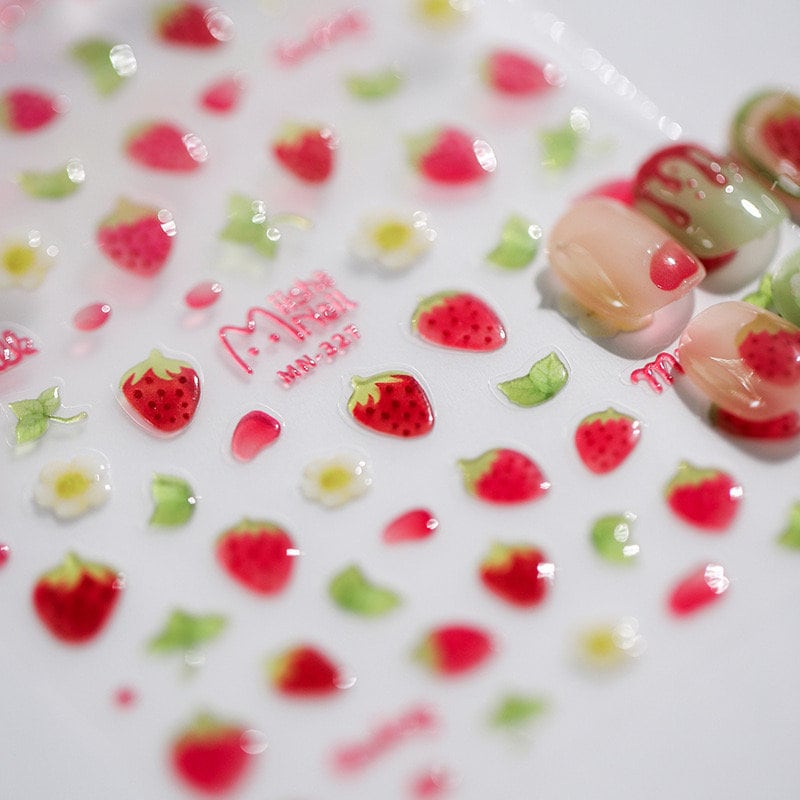 Juicy Peach Jelly Nail Deco Stickers – LuLuFun Studio Manicure Art