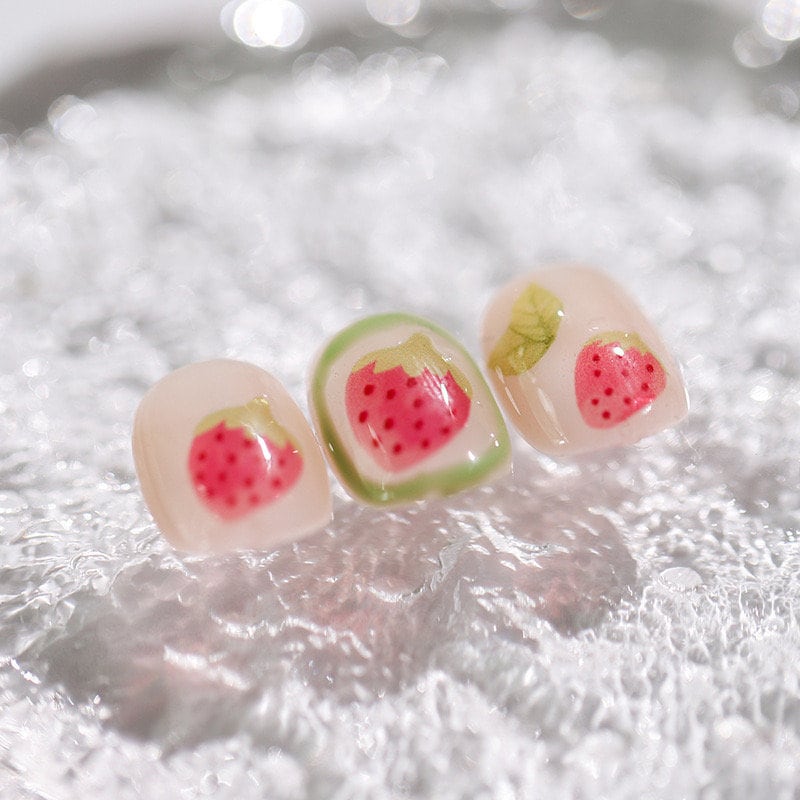 Juicy Peach Jelly Nail Deco Stickers – LuLuFun Studio Manicure Art