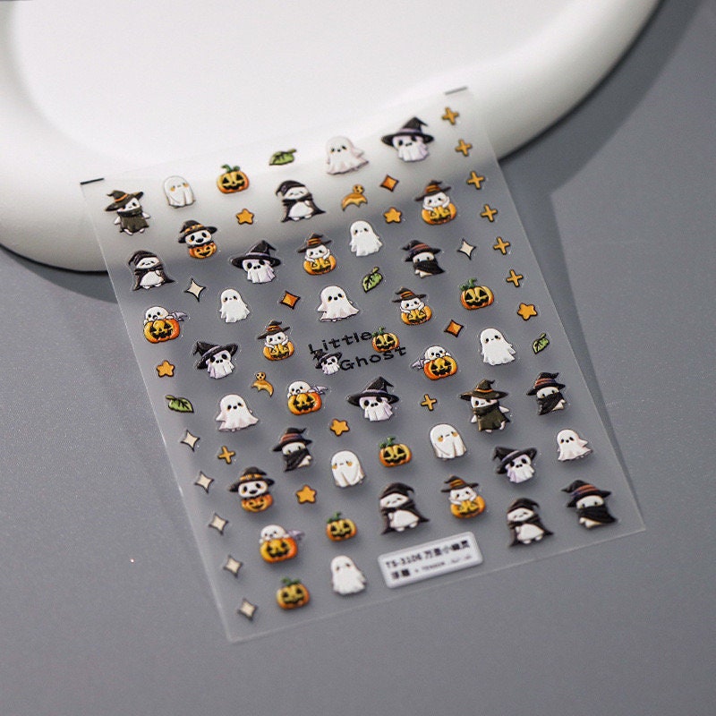Halloween Pumpkin Nail Art Stickers – LuLuFun Studio Deco Decals