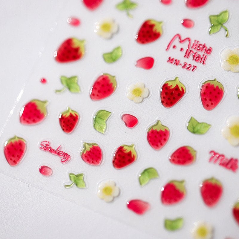 Juicy Peach Jelly Nail Deco Stickers – LuLuFun Studio Manicure Art