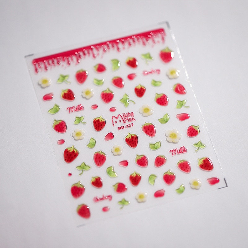 Juicy Peach Jelly Nail Deco Stickers – LuLuFun Studio Manicure Art