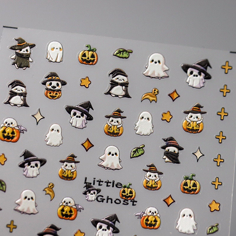 Halloween Pumpkin Nail Art Stickers – LuLuFun Studio Deco Decals