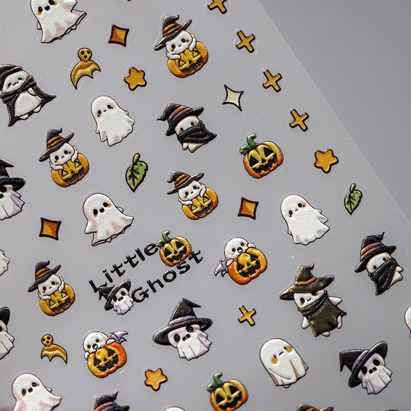 Halloween Pumpkin Nail Art Stickers – LuLuFun Studio Deco Decals