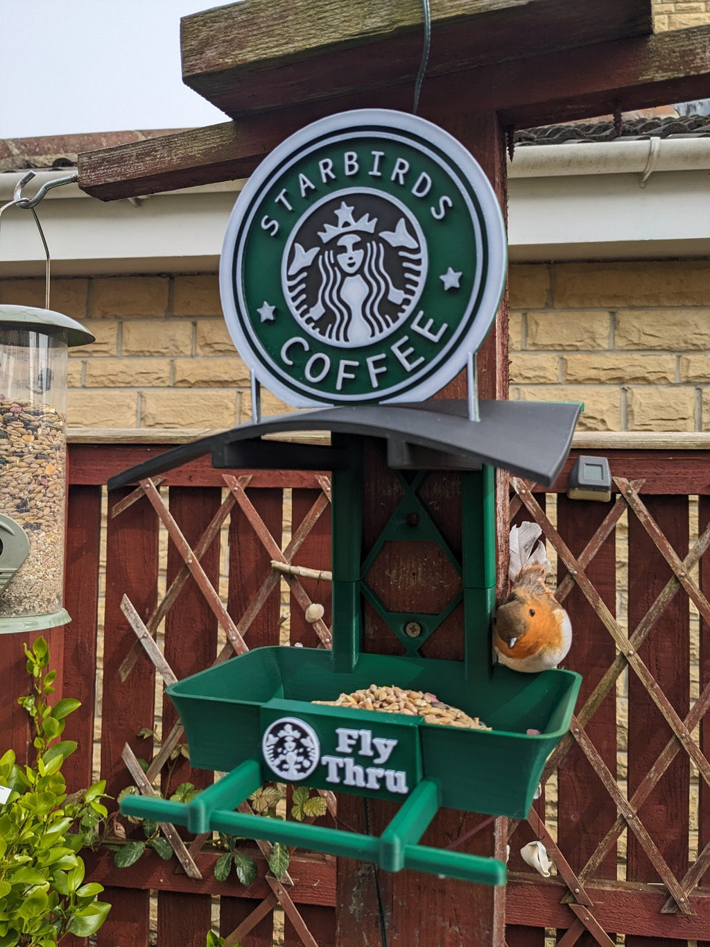 Chaddyverse Starbirds Coffee Bird Feeder – Handmade Garden Decor