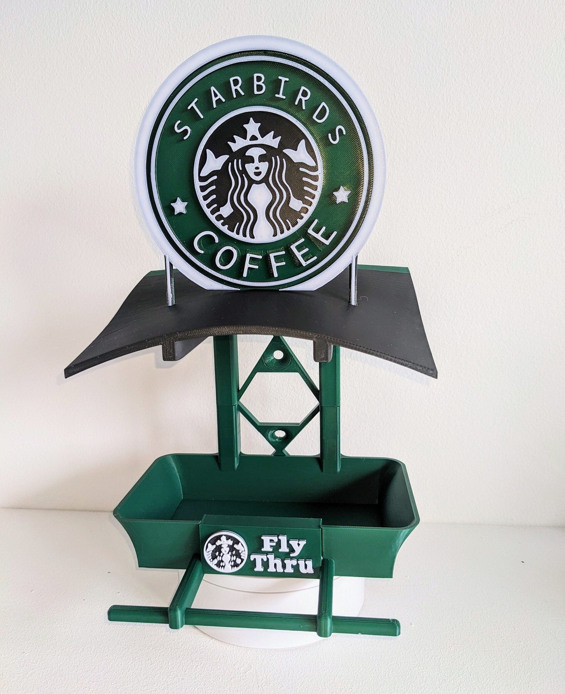 Chaddyverse Starbirds Coffee Bird Feeder – Handmade Garden Decor