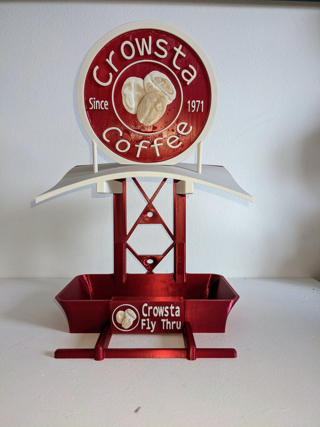 Chaddyverse Crowsta Coffee Bird Feeding Station – Quirky Garden Decor
