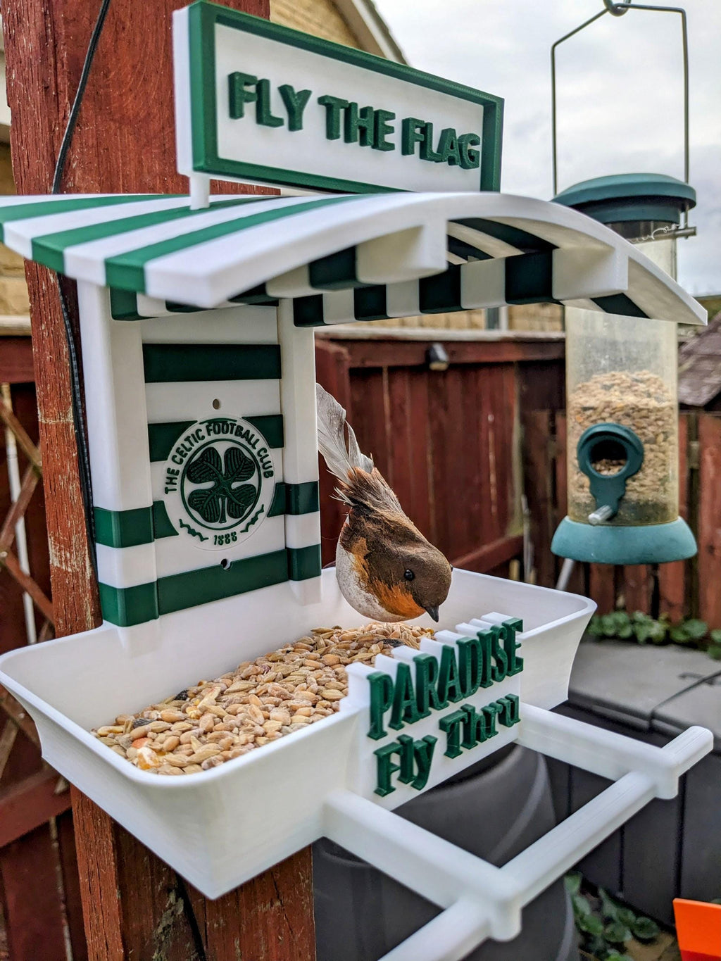 Chaddyverse Birdy King Fast Food Bird Feeder – Quirky Garden Decor