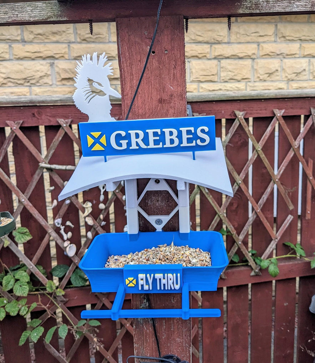 Chaddyverse Grebes Bakery Bird Feeder – Quirky Garden Decor Station