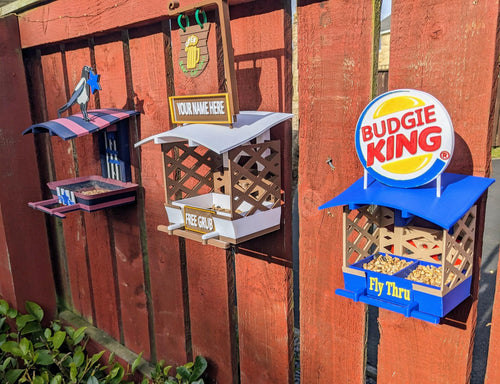 Personalized Pub Bird Feeder by Chaddyverse | Small 3D Printed Station