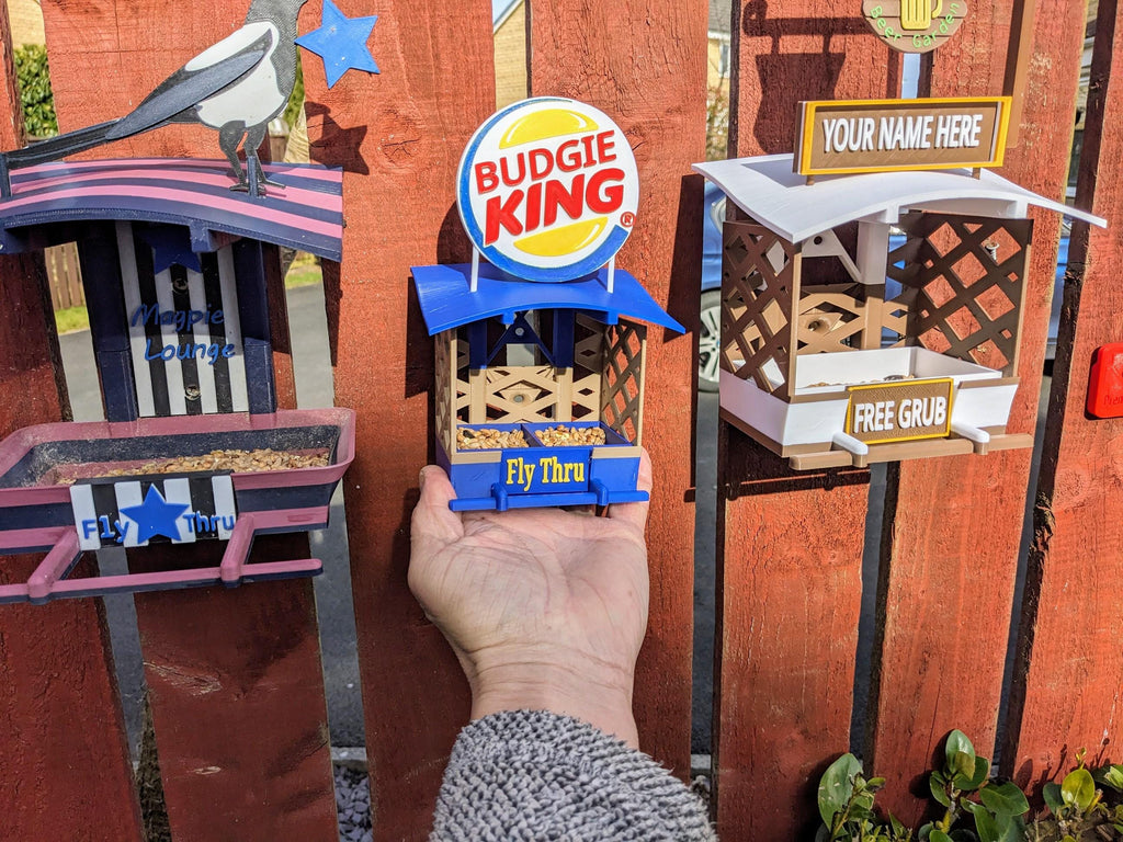 Personalized Pub Bird Feeder by Chaddyverse | Small 3D Printed Station