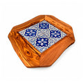 Rustic Olive Wood Ceramic Tray, serving tray, natural, handmade, gift