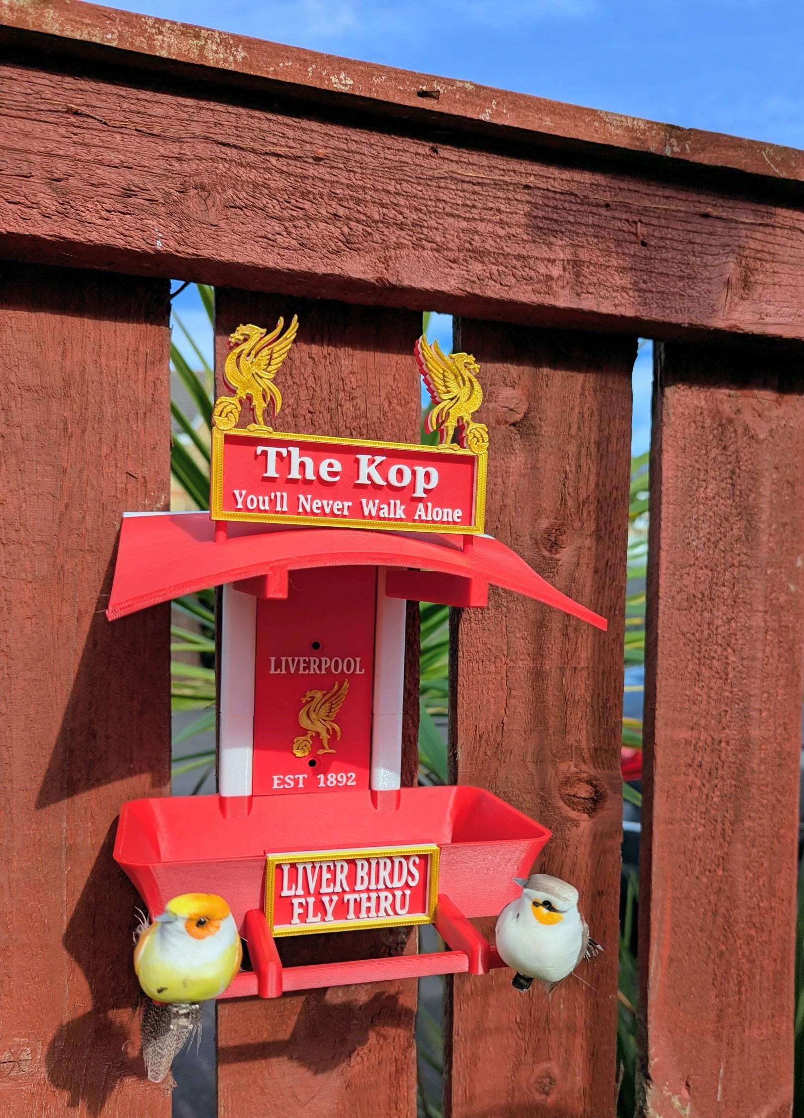 Chaddyverse Liverpool FC Bird Feeder – Anfield The Kop Garden Decor