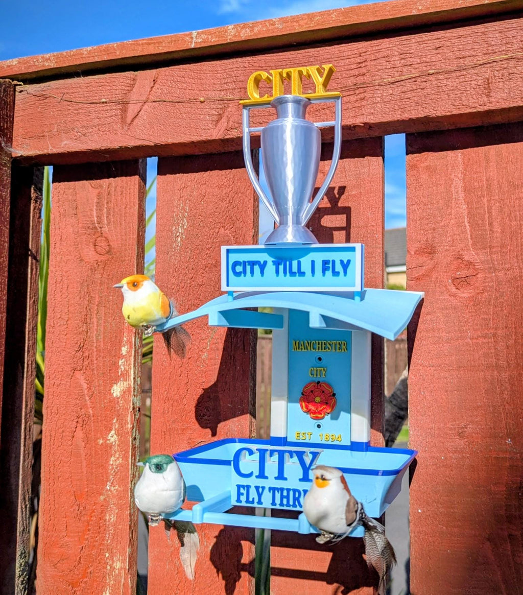Chaddyverse Manchester City Bird Feeder – Sky Blue Football Fan Gift