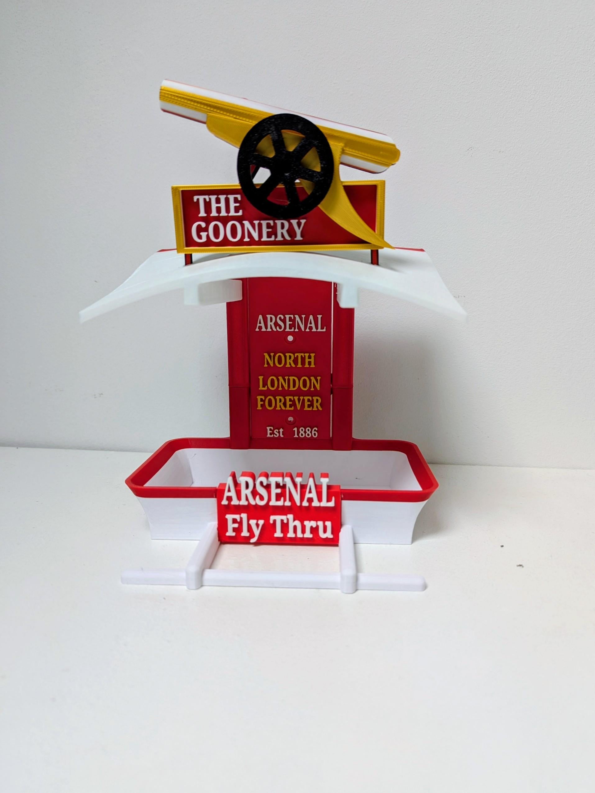 Arsenal Bird Feeder by Chaddyverse – Red & White Garden Decor Gift