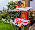 Arsenal Bird Feeder by Chaddyverse – Red & White Garden Decor Gift
