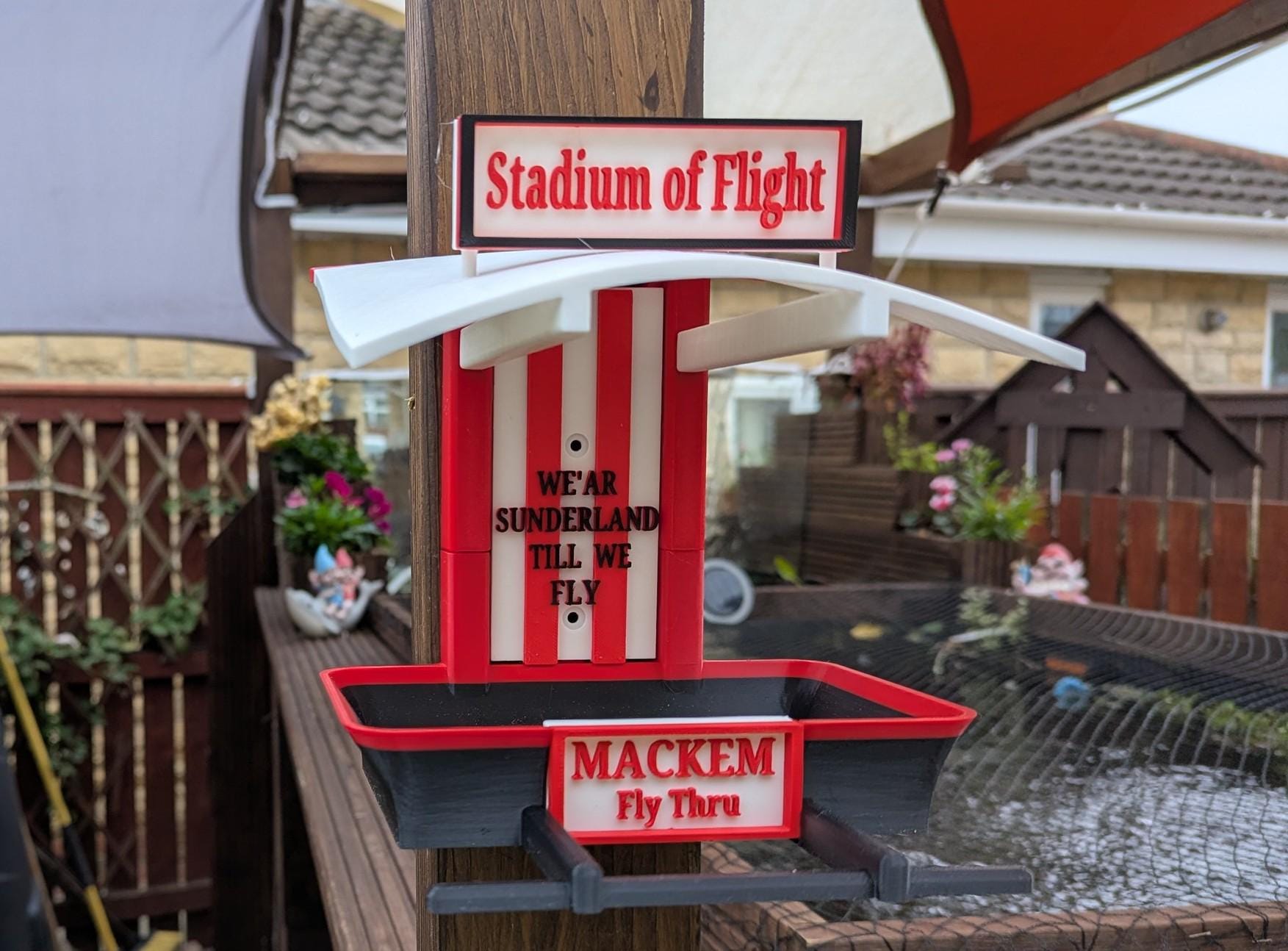 Chaddyverse Sunderland Stadium of Flight Bird Feeder - Mackem Garden Gift