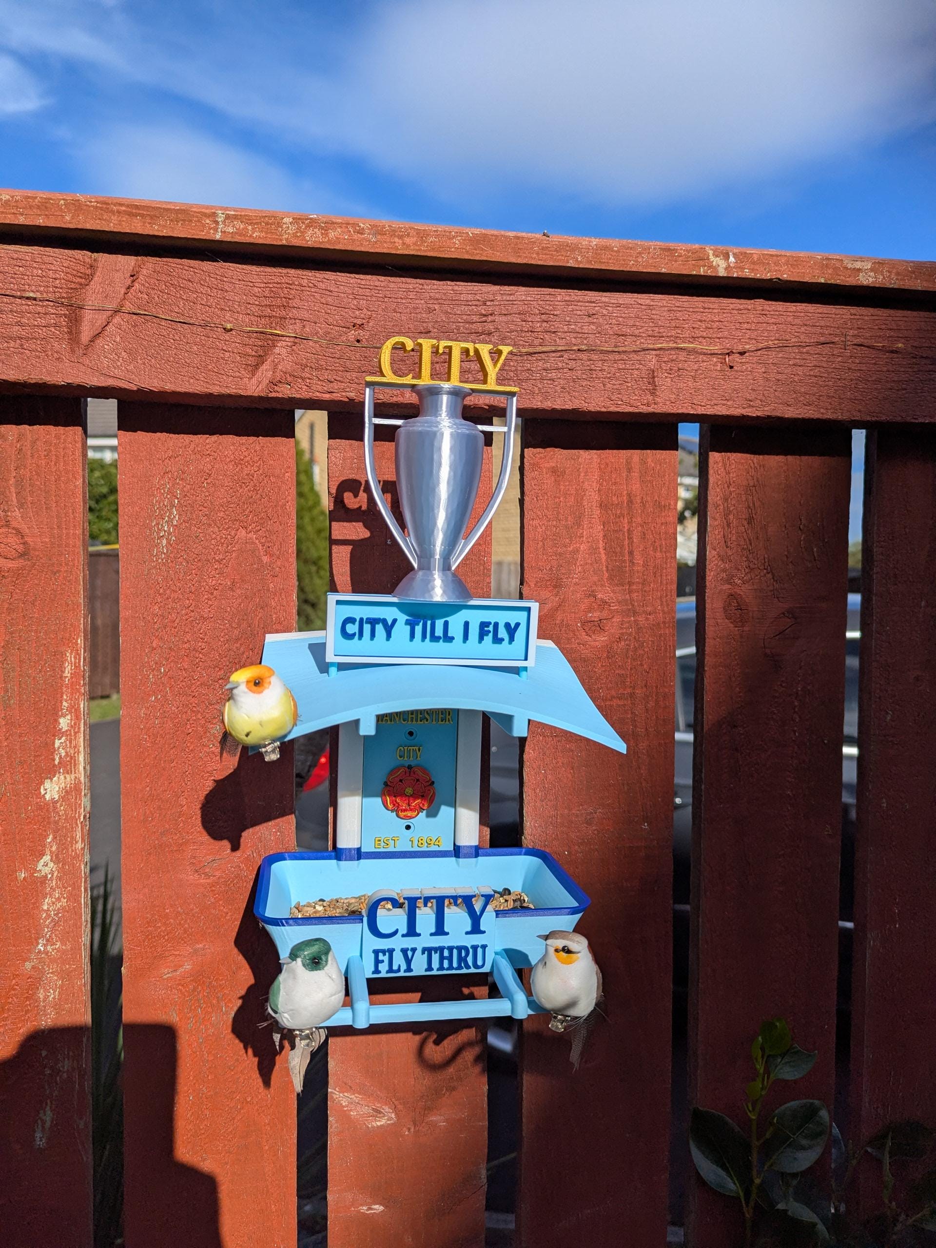 Chaddyverse Manchester City Bird Feeder – Sky Blue Football Fan Gift