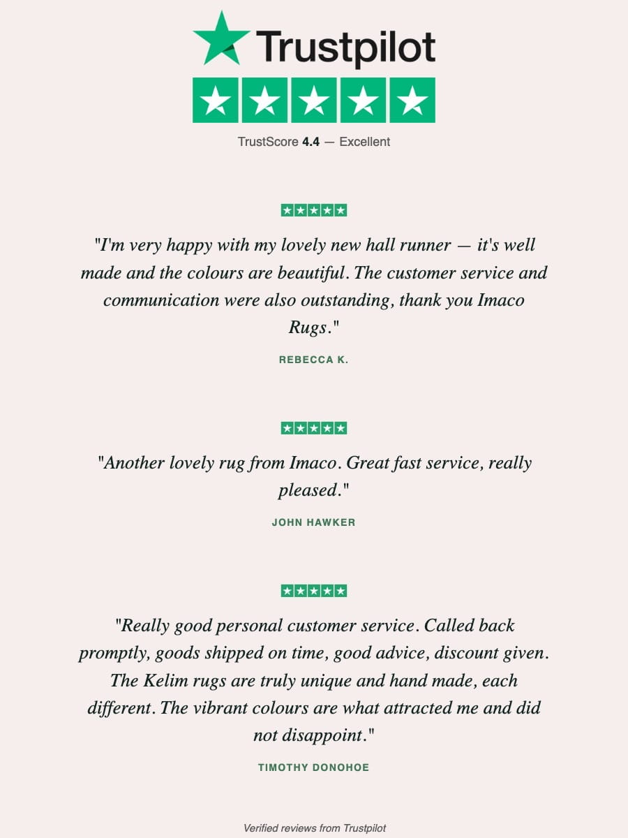 Maimana Kilim - 129 x 75 cm