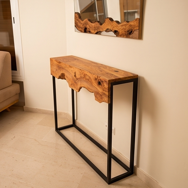 Hallway table with Metal Frame