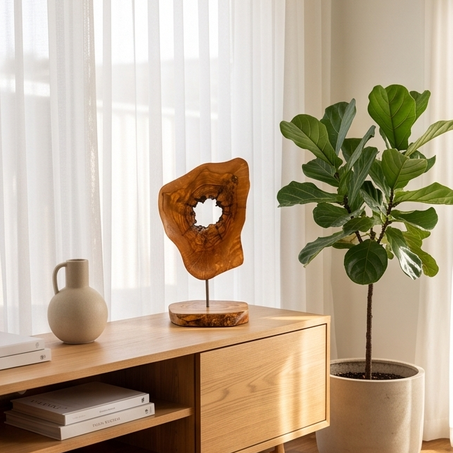 Olive Wood Unique Decorative Sculpture, home decor, decoration