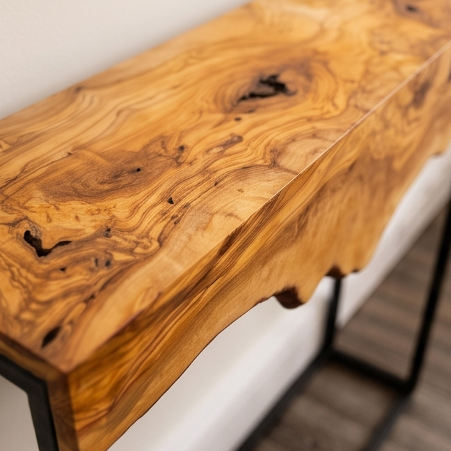 Hallway table with Metal Frame
