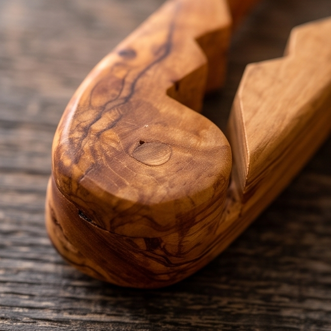 Olive Wood Clamp Nutcracker