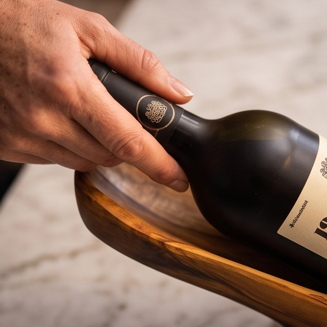Olive Wood Wooden Wine Natural Bottle Holder