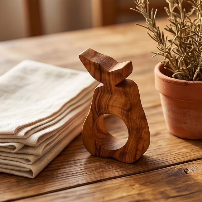 Olive Wood Napkin Holder | Various Shapes